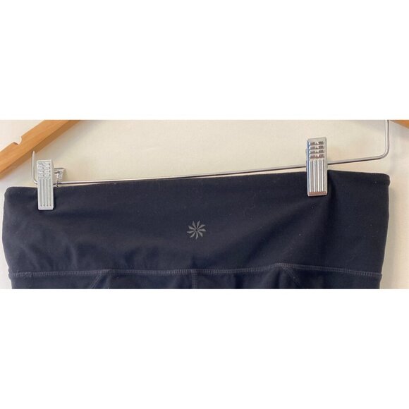 Athleta Black Capri Leggings M Nylon & Lycra Womens Activewear - Picture 4 of 5